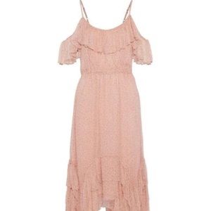 Love Sam Midori Cold Shoulder Georgette Midi Dress